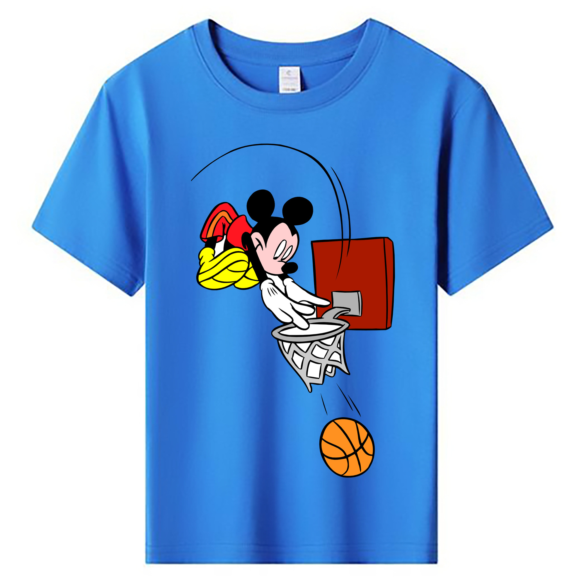ミッキーマウス Mickey Mouse 綿100％キッズTシャツ（フロントプリント）